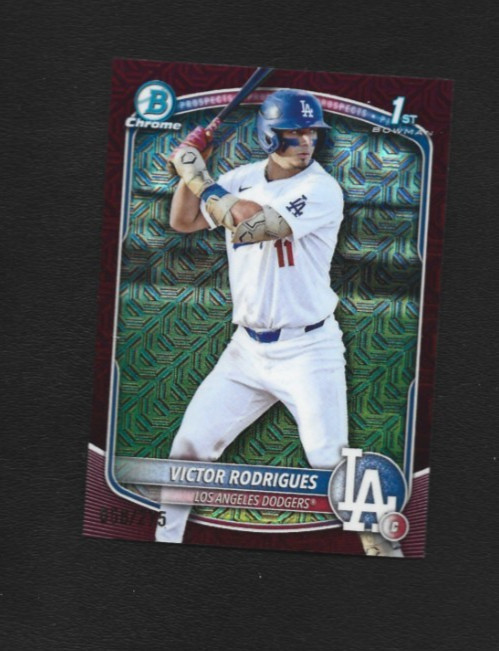 2025 Bowman Victor Rodrigues BCP-45 Burgundy Mojo Refractor 56/275