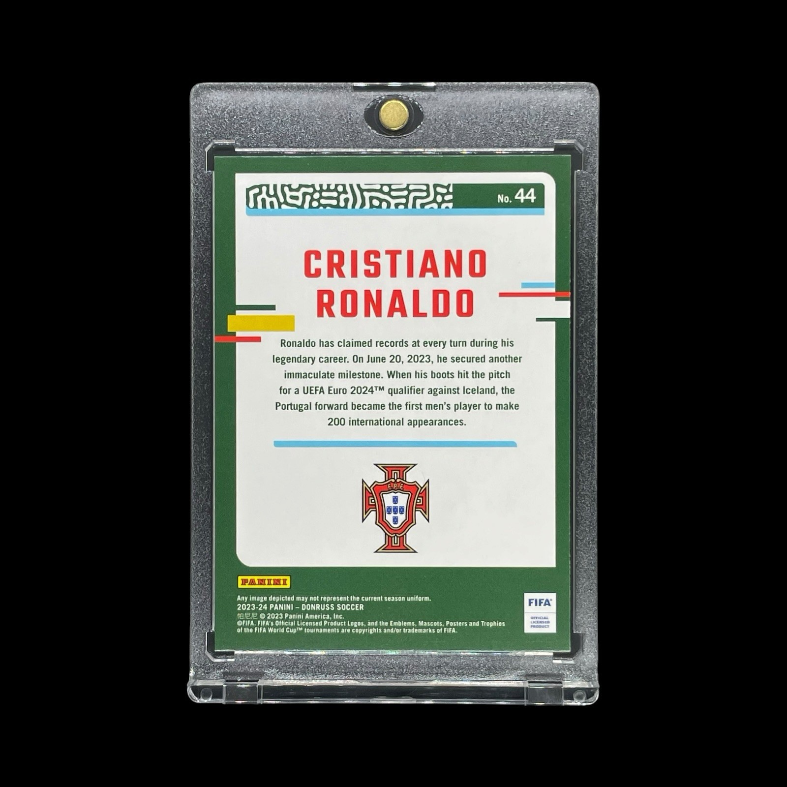CRISTIANO RONALDO SILVER SQUARES HOLO 2023-24 Donruss Parallel – Portugal