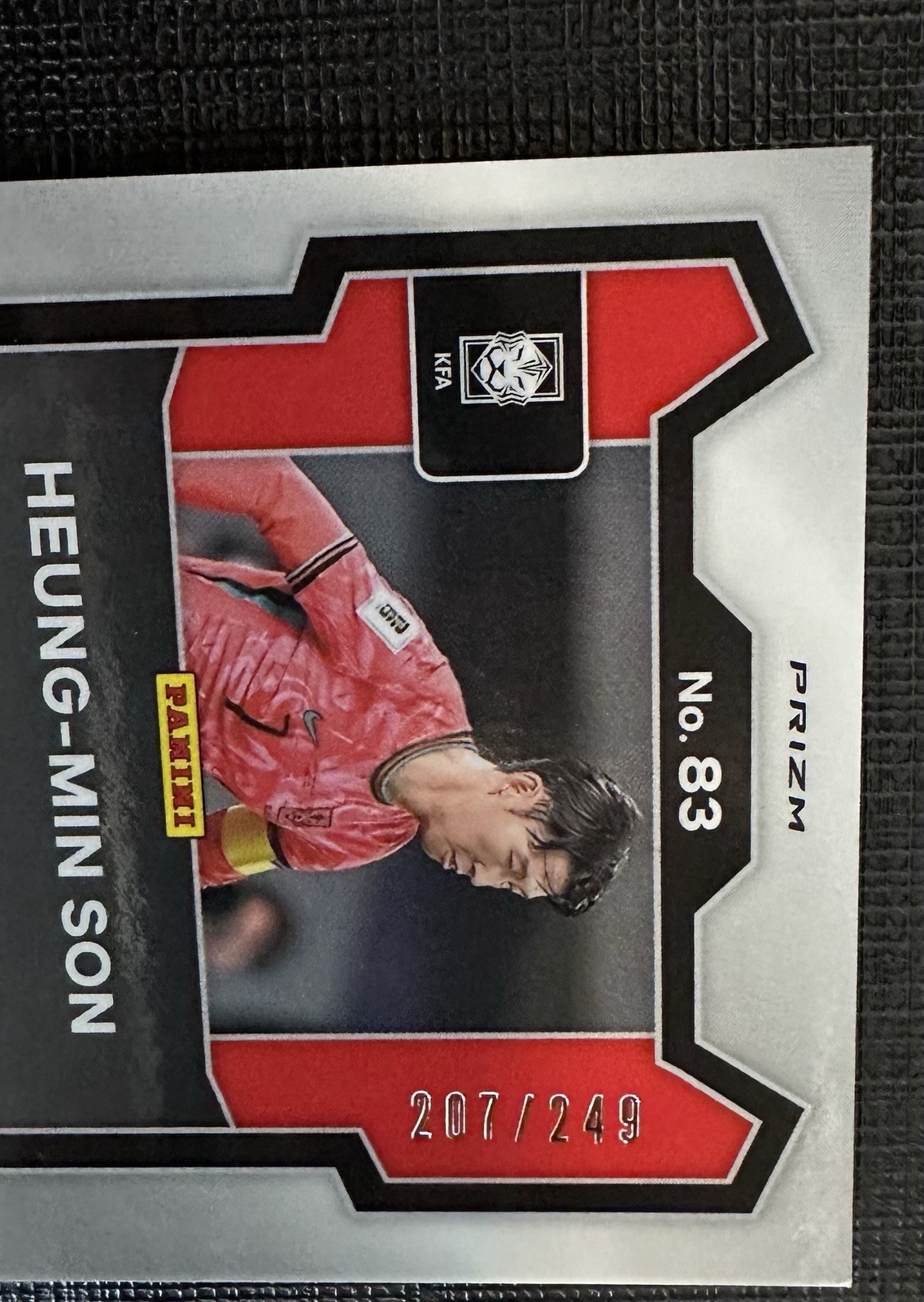 SON Heung-Min Panini Monopoly FIFA World Cup LIGHT BLUE Prizm & RED SHIMMER /100