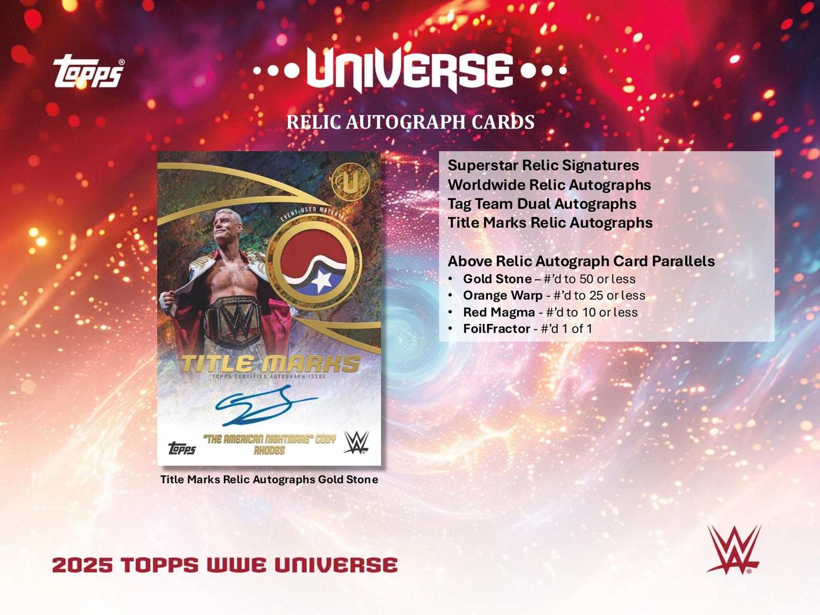 2025 TOPPS WWE UNIVERSE WRESTLING HOBBY BOX