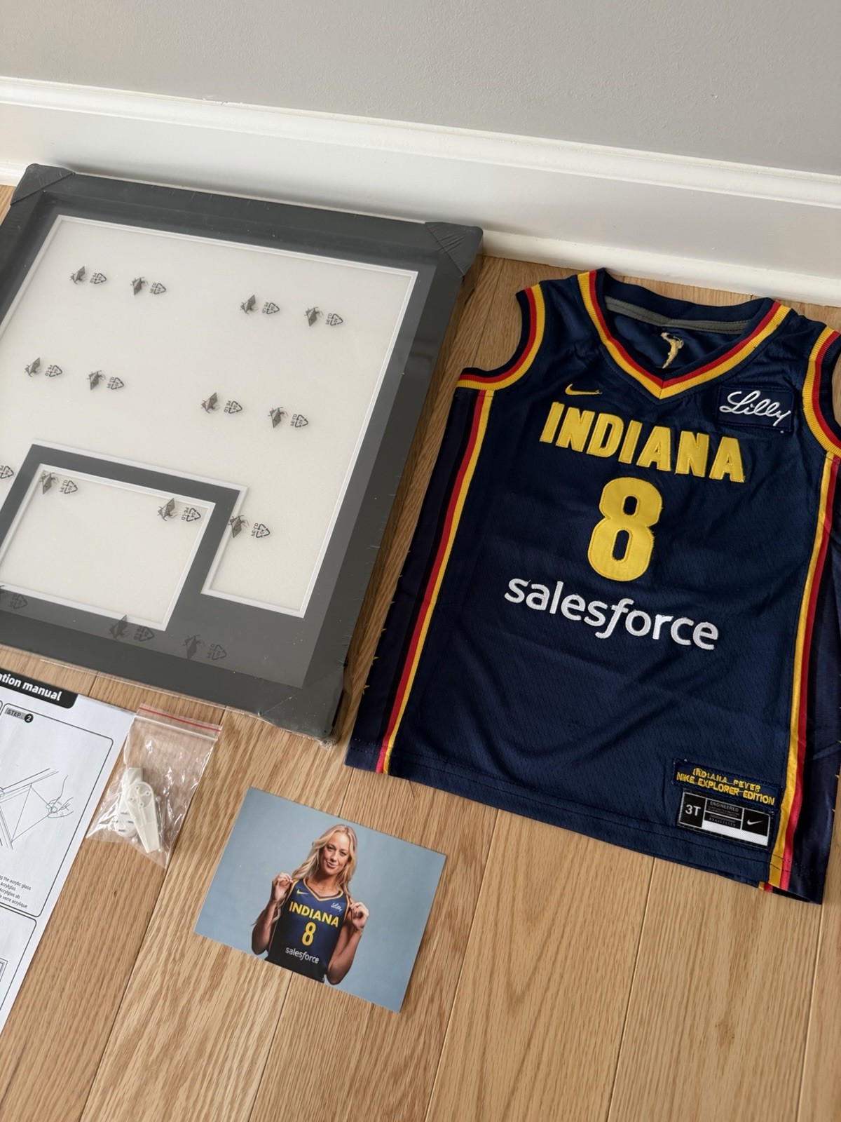 Sophie Cunningham Indiana Fever 17×17″ Mini Framed Jersey Display DIY Kit