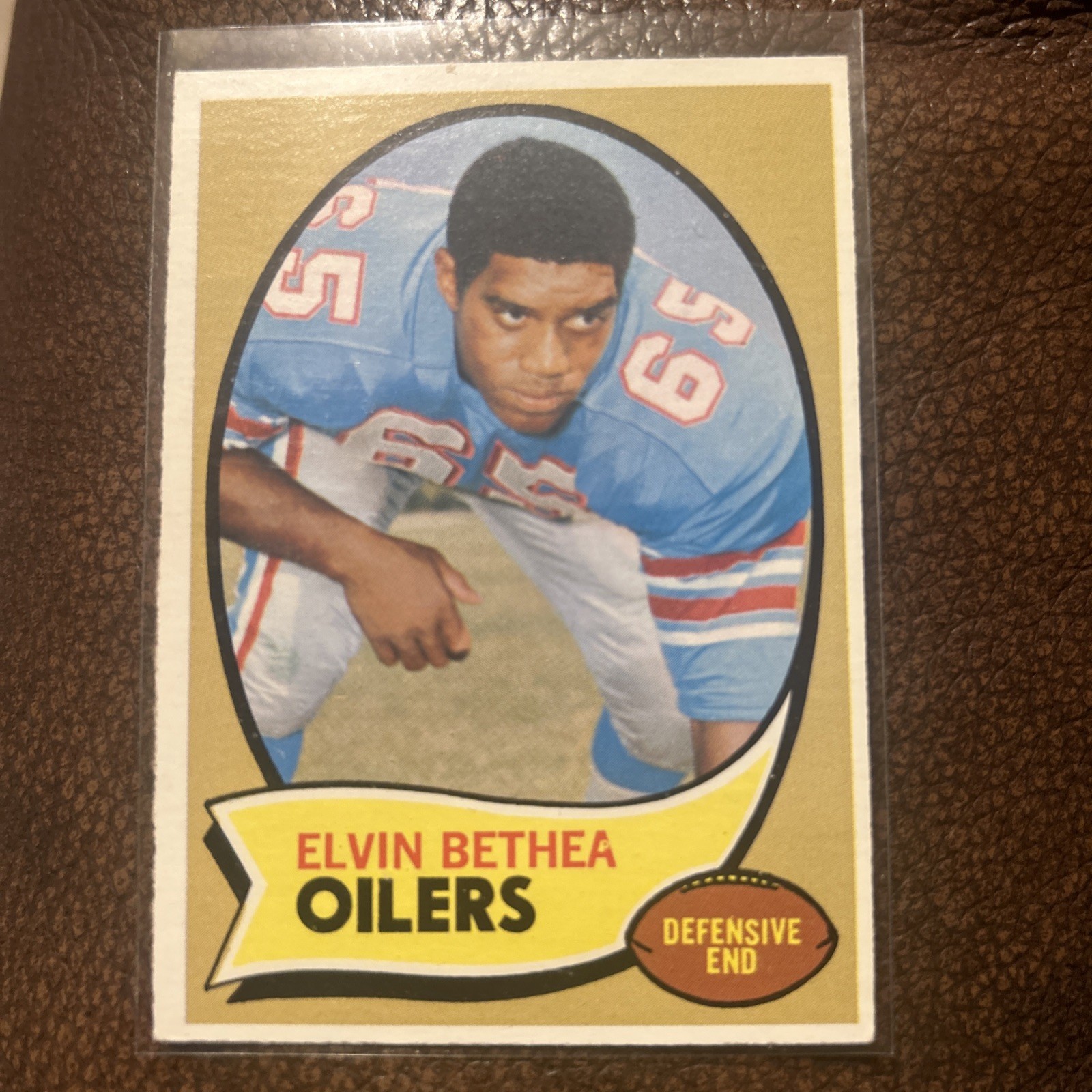 1970 Topps Elvin Bethea Rookie #43 (RC) Houston Oilers HOF 🔥 🏈
