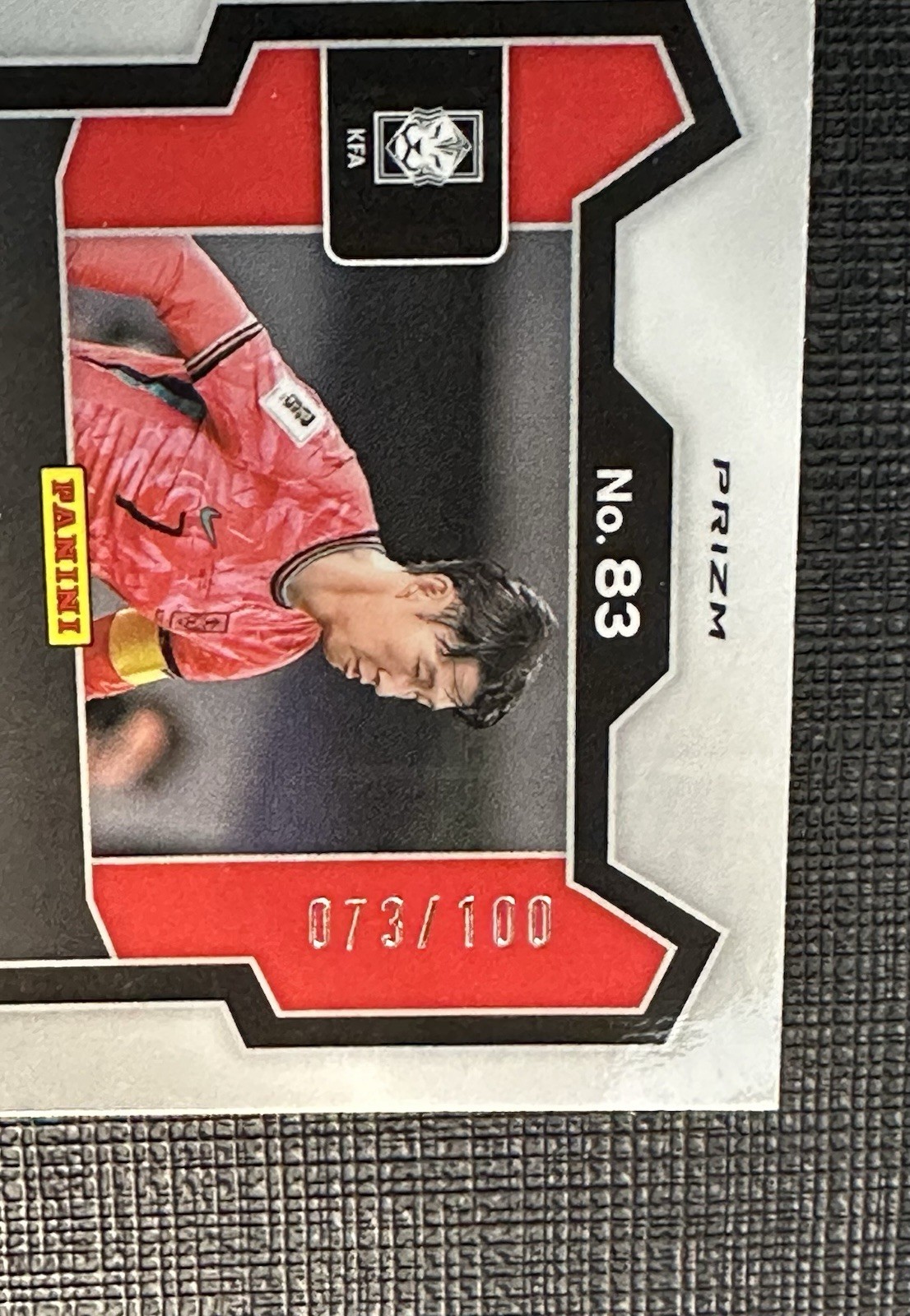 SON Heung-Min Panini Monopoly FIFA World Cup LIGHT BLUE Prizm & RED SHIMMER /100