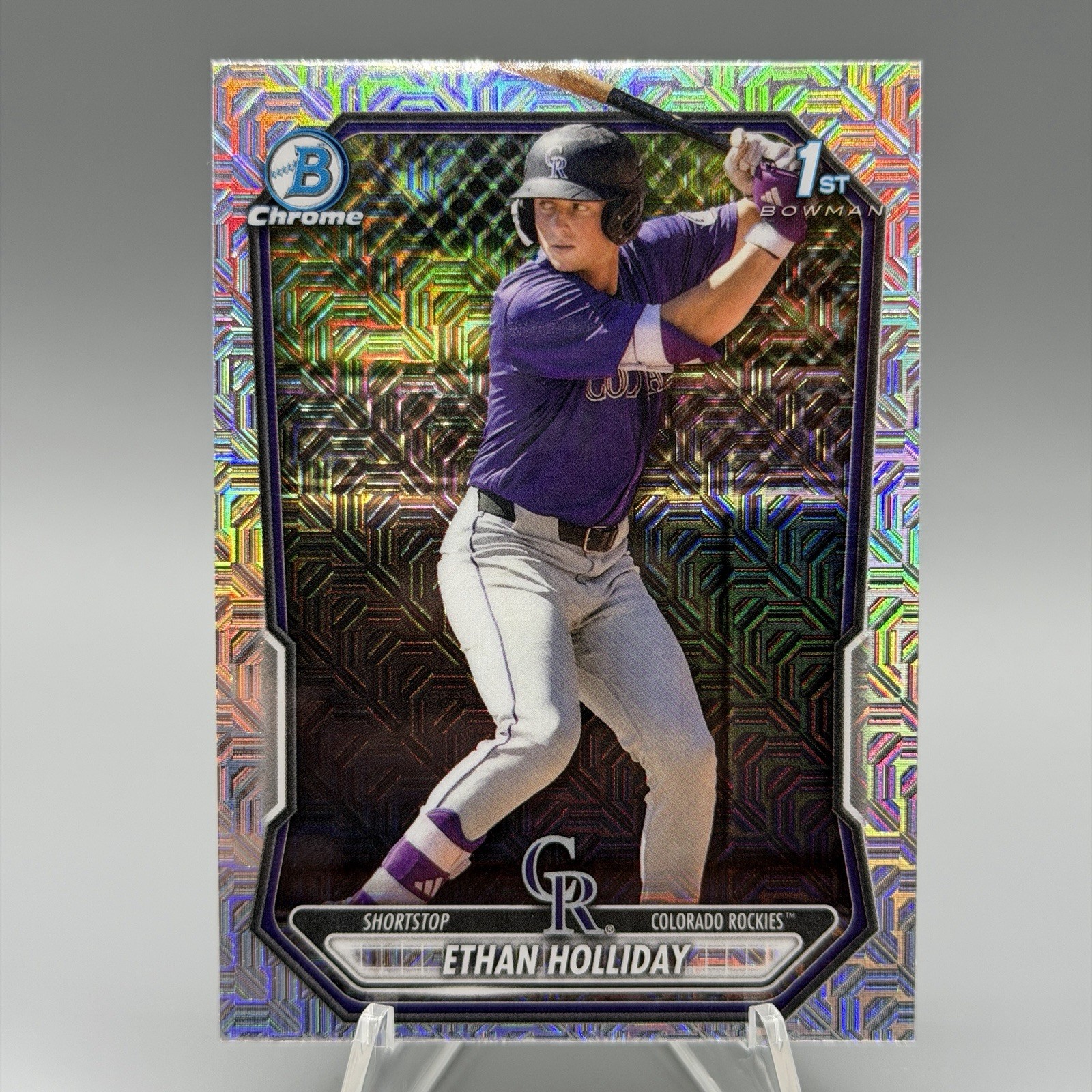 2026 Bowman Baseball Ethan Holiday 1st Mega Mojo Chrome BCP-1 Rockies