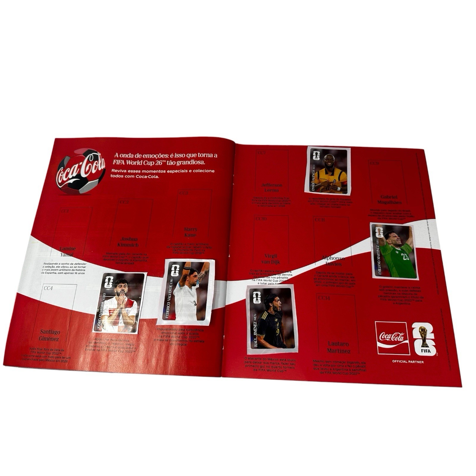 Panini FIFA World Cup 2026 Coca-Cola Stickers LATIN AMERICA Exclusive Set