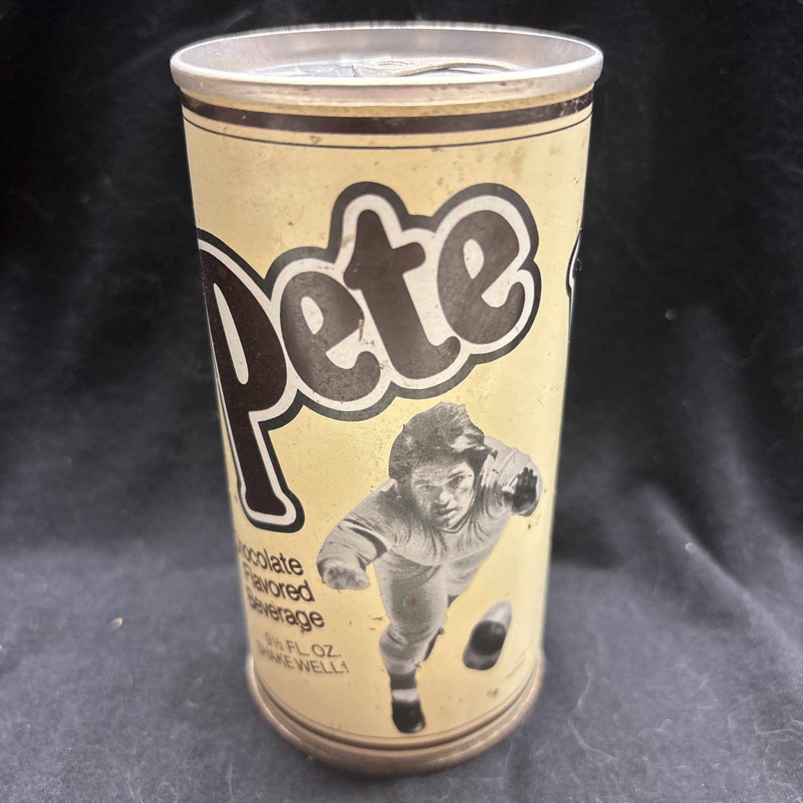 1978 Pete Rose Chocolate Flavored Beverage Can Charlie Hustle! Hit King!