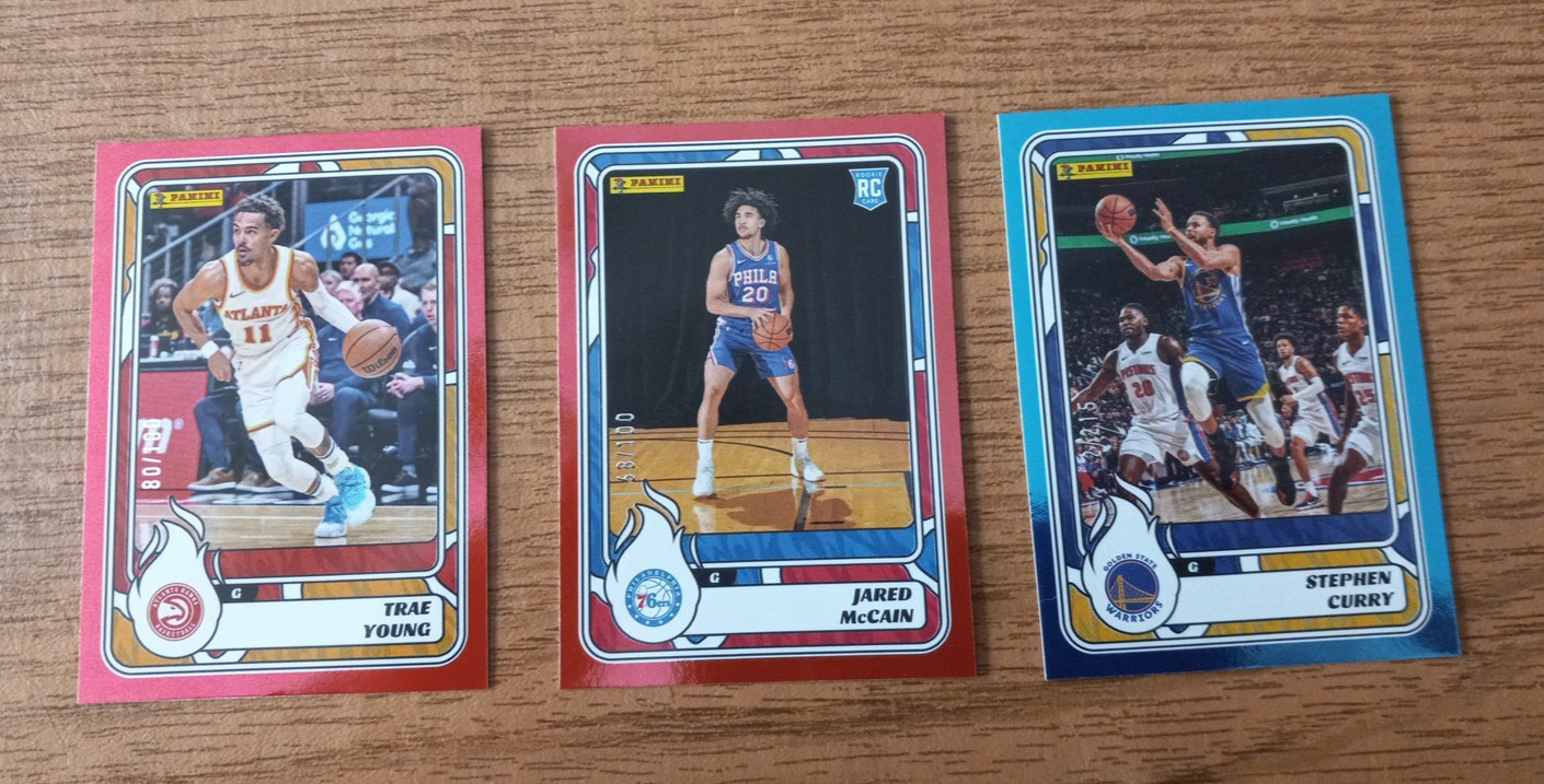 2024-25 Panini NBA Sticker INSERT BASE & PARALLEL Card Singles – Create Own Lot