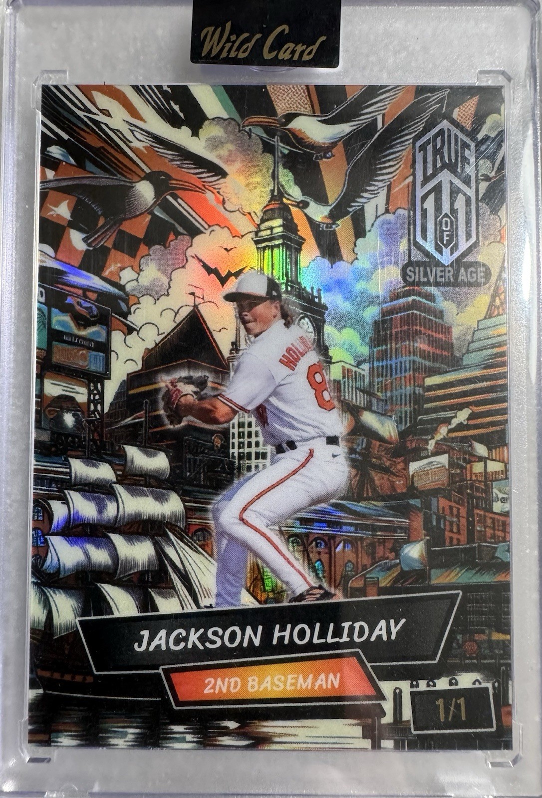 Jackson Holliday-2B-Orioles•2024 WC Alumination Comix•True 1 of 1-Silver Age