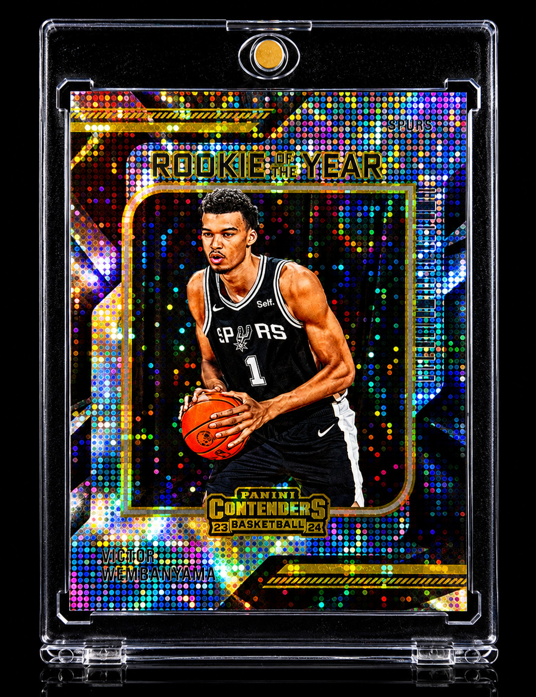 VICTOR WEMBANYAMA ROOKIE RARE DISCO Golden Silver Black Refractor Spurs 2023-24