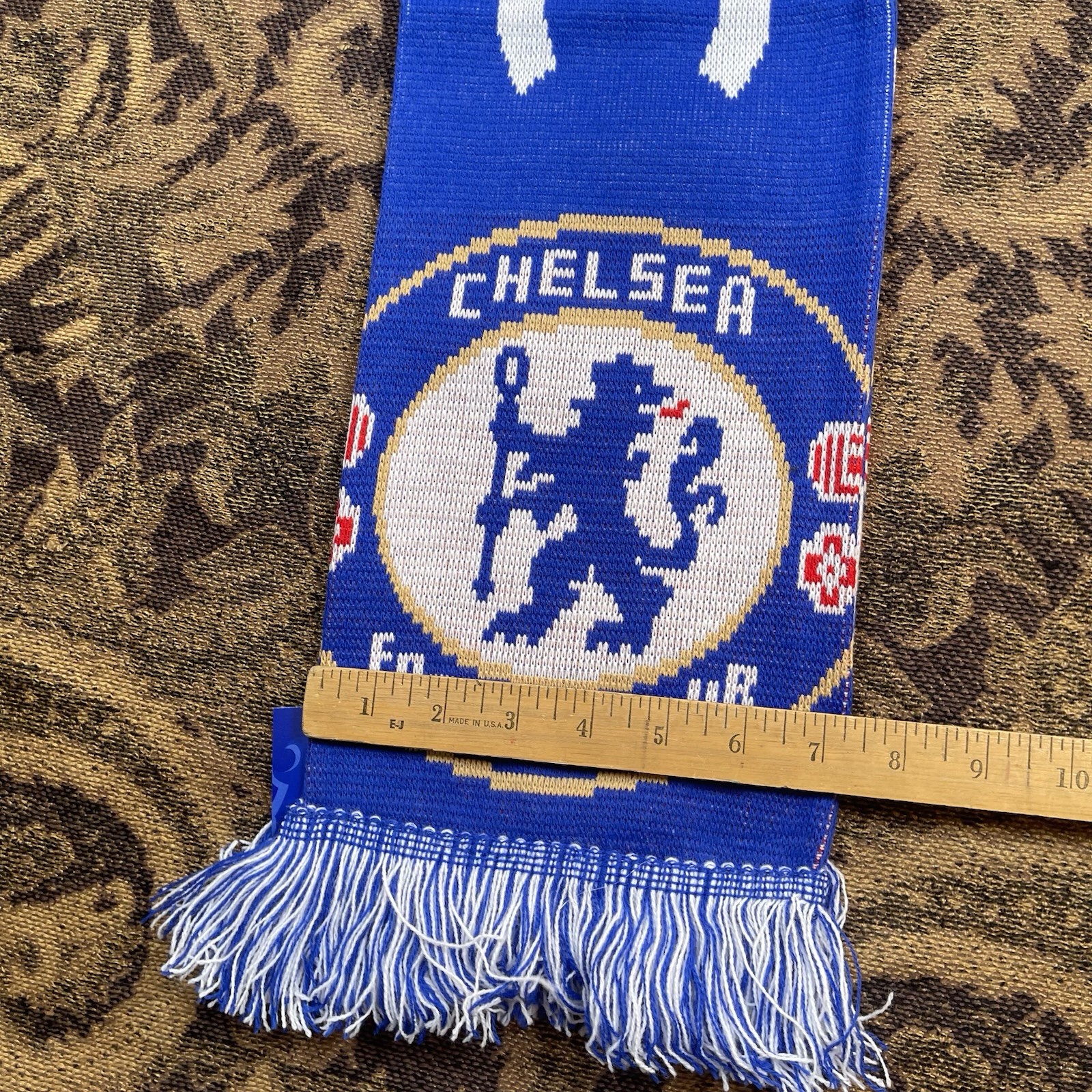 Chelsea FC Soccer Football Scarf Licensed New Blue White Striped