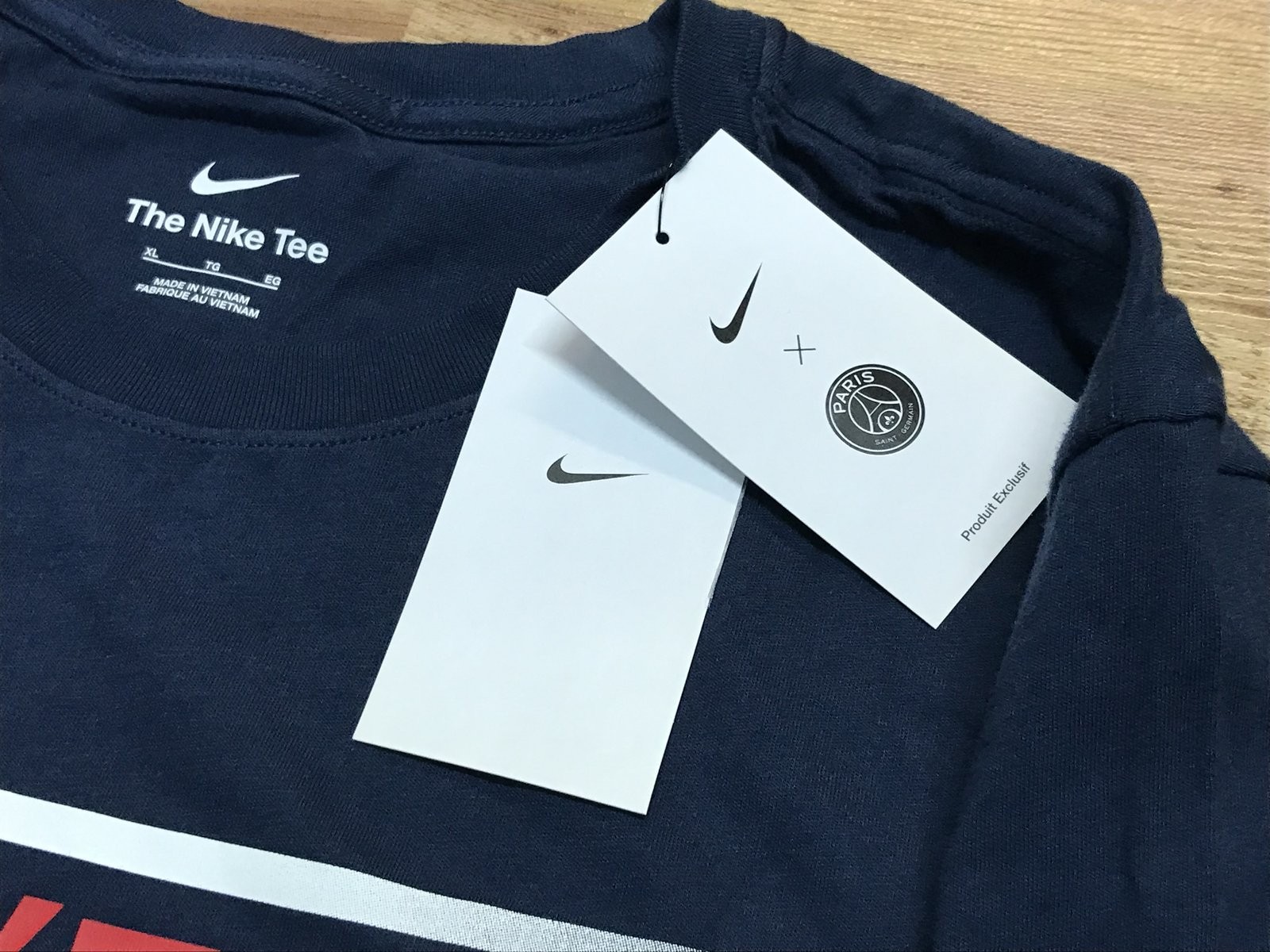 MENS XL – NEW Nike PSG Paris Saint-Germain Soccer T-Shirt Ici C’est Paris