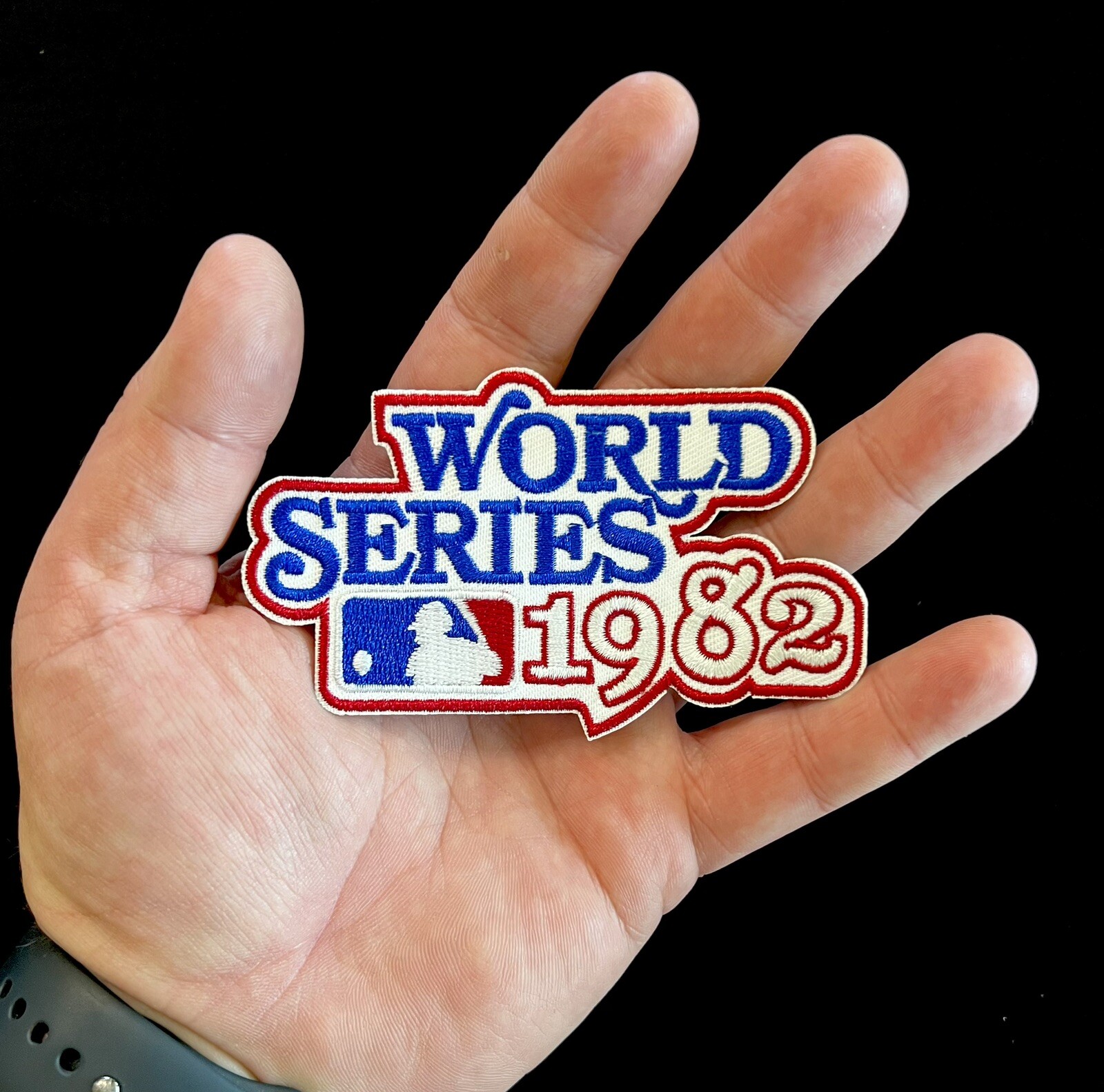 1982 St. Louis Cardinals vs Brewers World Series Patch 4in Official Sew On Iron